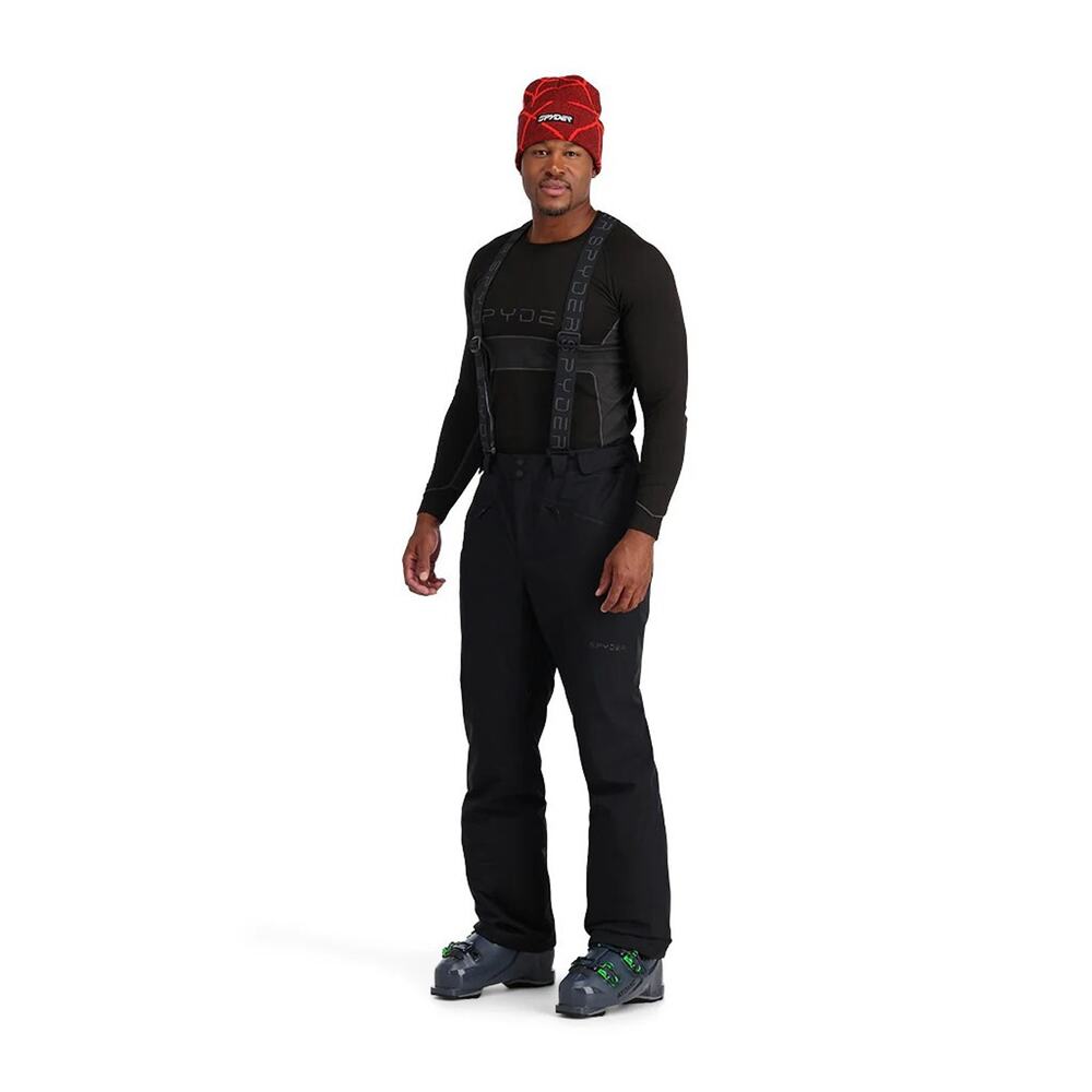 Spyder Men's Sentinel Tailored Fit Insulated Snow Ski Pants in 3XL Regular Black - Picture 2 of 4